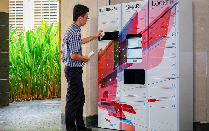 Smart Locker at NIE Library (Singapore): How It Works